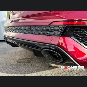 Audi RS3 Rear Diffuser Center Trim - Carbon Fiber - 2021+ models