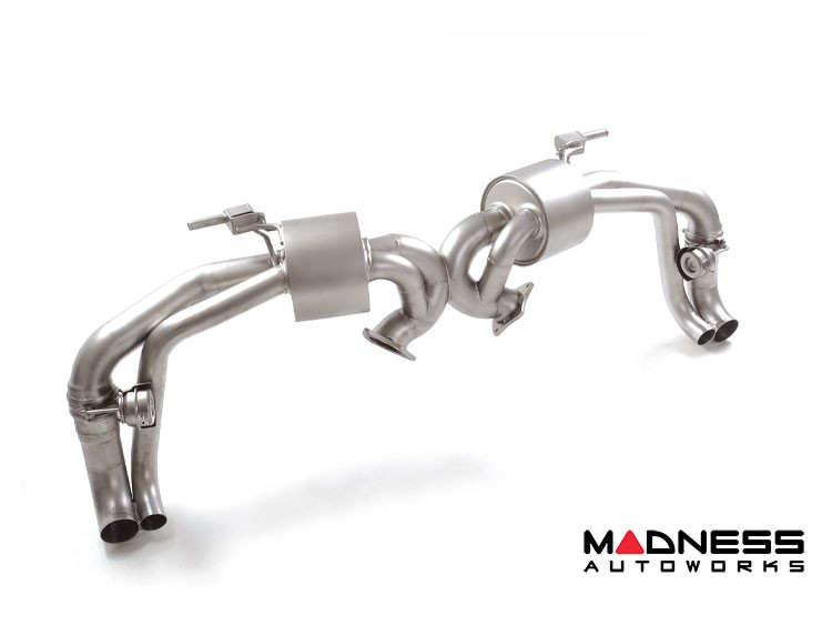 Audi R8 Performance Exhaust - Rear Section w/ Vacuum Operated Valve - Dual Exit - Evo Line