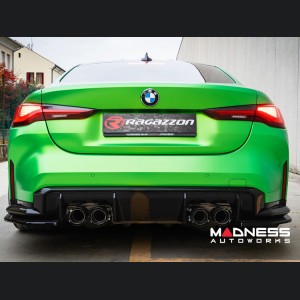 BMW M4 Performance Exhaust - 3.0L Competition - Ragazzon - Evo Line - Axle Back w/ Valves - Dual Exit/ Quad Polished Tips