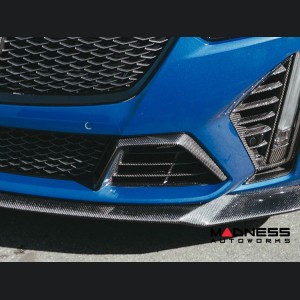 Cadillac CT5-V Carbon Fiber Front Bumper Lower Grille Wings - Anderson Composites - Blackwing 