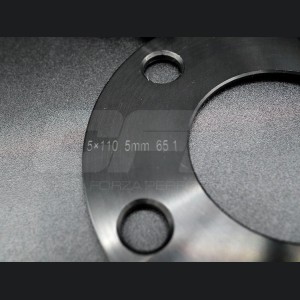 Alfa Romeo Stelvio Wheel Spacers - CFP - 5mm - Black - set of 2 w/ extended bolts