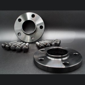 Alfa Romeo Stelvio Wheel Spacers - CFP - 15mm - Black - set of 2 w/ extended bolts