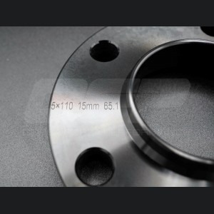 Alfa Romeo Stelvio Wheel Spacers - CFP - 15mm - Black - set of 2 w/ extended bolts