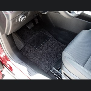 Dodge Hornet Floor Mats - All Weather - Rubber Woven Carpet - Front Set - Black 