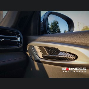 Dodge Hornet Inner Door Bowl Cover Kit - Carbon FIber - Flexible / Self Adhesive 