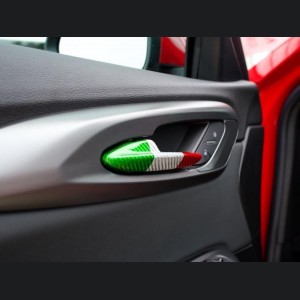Dodge Hornet Interior Door Handle Trim Set - Carbon Fiber - Italian Theme