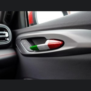 Alfa Romeo Tonale Interior Door Handle Trim Set - Carbon Fiber - Italian Theme