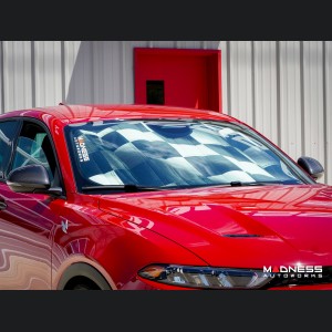 Dodge Hornet Sun Shade/ Reflector - Racing Flag Design 