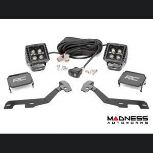 Dodge Ram 1500 Lighting Upgrade - Ditch Light Kit - Black Series LED w/ Amber DRL