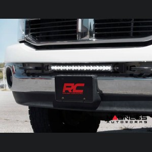 Dodge RAM 2500 Lighting Upgrade - Front Bumper Mount - 4WD - Black Series w/ White DRL