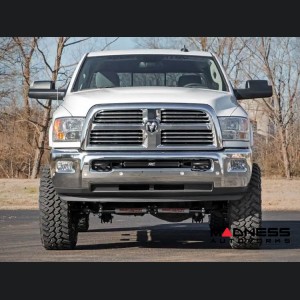 Dodge RAM 2500 Lighting Upgrade - Front Bumper Mount - 4WD - Black Series w/ White DRL