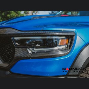 Dodge Ram TRX HeadLight Trim - Carbon Fiber - Anderson Composites 