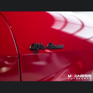 Alfa Romeo Emblem - Black - "Alfa Romeo"