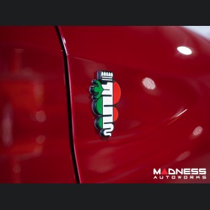 Alfa Romeo Emblem - Biscione - 3D - Set of 2 - Large - Self Adhesive Backing 