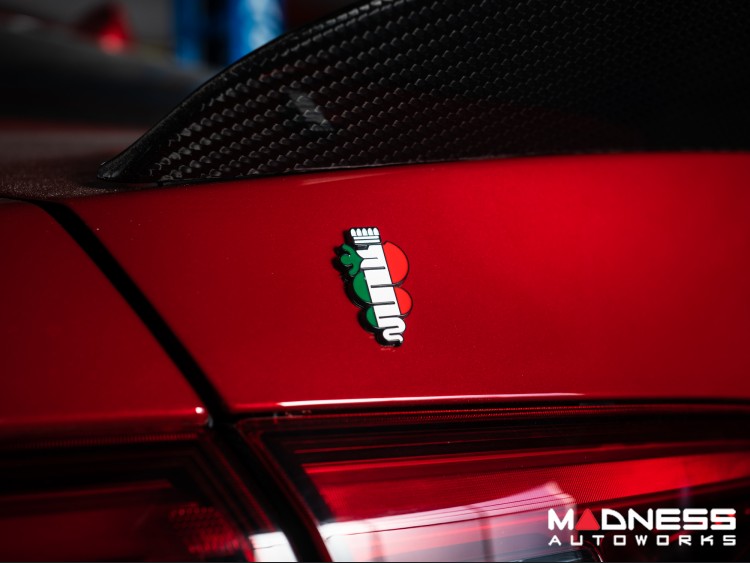 Alfa Romeo Emblem - Biscione - 3D - Set of 2 - Medium - Self Adhesive Backing 