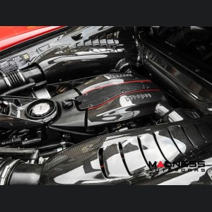 Ferrari F8 Engine Cover Trim Set - Carbon Fiber 