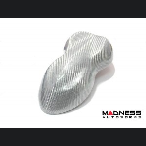 Ferrari Key Fob Cover - Carbon Fiber - White Candy