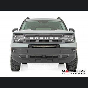 Ford Bronco Sport Front Bumper Light Bar Mount w/ 20" Single Row Black Series LED