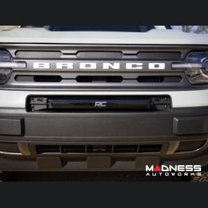 Ford Bronco Sport Front Bumper Light Bar Mount w/ 20" Single Row Chrome Series LED