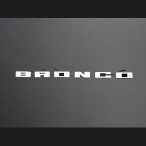 Ford Bronco Front Grille Letter Kit - B R O N C O - White w/ Red - Illuminated