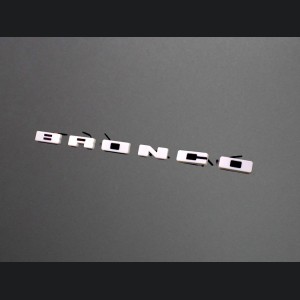 Ford Bronco Front Grille Letter Kit - B R O N C O - White - Illuminated