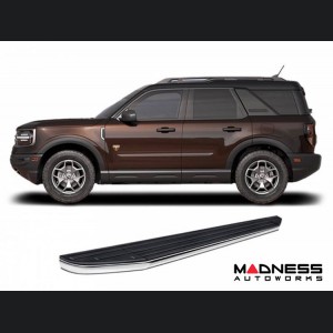 Ford Bronco Sport Running Boards - Premium - Black w/ Chrome Trim