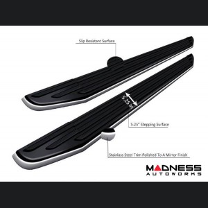 Ford Bronco Sport Running Boards - Premium - Black w/ Chrome Trim