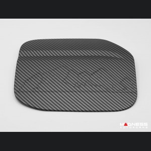 Ford Bronco Fuel Door Cover - Mountain Range Design - Matte Carbon Fiber Finish