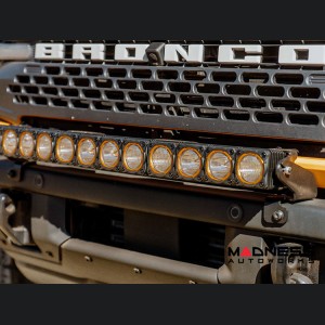 Ford Bronco Light Upgrade - Front Bumper Light Bar Mount - for 30" Flex Era LED Light Bar - Modular Bumper