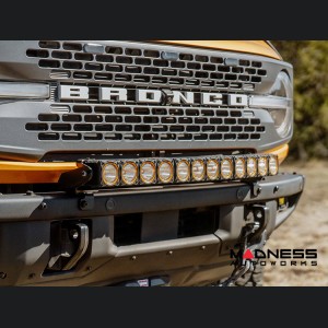 Ford Bronco Light Upgrade - Front Bumper Light Bar Mount - for 30" Flex Era LED Light Bar - Modular Bumper