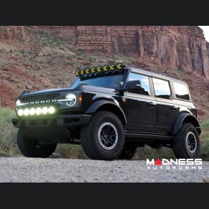 Ford Bronco Light Upgrade - Front Bumper Bar - Gravity LED Pro6 39" Light Bar - Modular Bumper