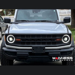 Ford Bronco Head Lights - Oculus Bi-LED Projector - Oracle - White