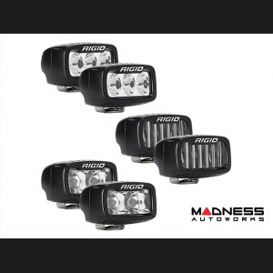 Ford Bronco Light Upgrade - Triple LED Pod Modular Front Bumper Mount Kit - Rigid