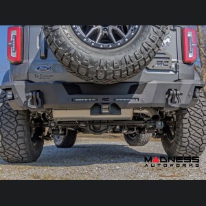 Ford Bronco Rear Bumper - FAB - w/ 6in Slim Line LED & Black Series Cube Lights