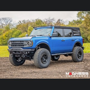 Ford Bronco Front Bumper - High Clearance - 20" Black Series Light Bar & Black Series Amber DRL Cubes 