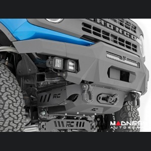 Ford Bronco Front Bumper - High Clearance - 20" Black Series Light Bar w/ White DRL & Black Series White DRL Cubes