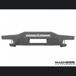 Ford Bronco Front Bumper - High Clearance - 20" Black Series Light Bar w/Black Series Flood & SAE Fog Cubes 