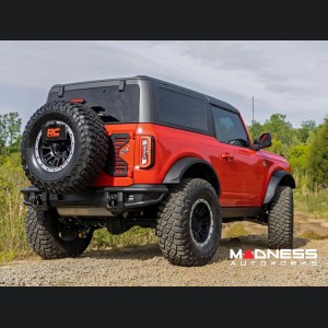 Ford Bronco Rear Bumper - Tubular - w/ Black Series Cube Lights