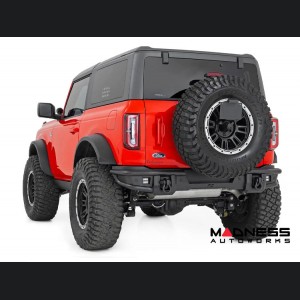 Ford Bronco Rear Bumper - Tubular - w/ Black Series Cube Lights