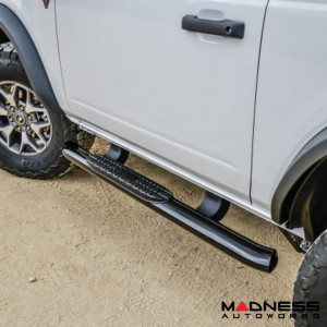 Ford Bronco Nerf Step Bars - 2 Door - Pro Traxx 4 Oval - Textured Black - Westin