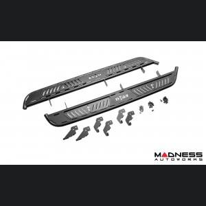 Ford Bronco Running Boards - 4 Door - Roan - Textured Black - N Fab 