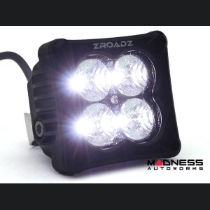 Ford Bronco Lighting Upgrade - ZROADZ - A-Pillar Quad Mount - 3in White LED Pods