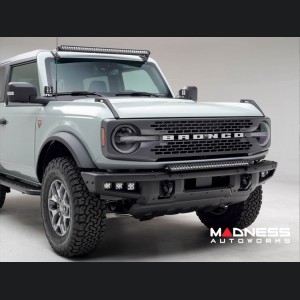 Ford Bronco Lighting Upgrade - Front - Factory Bumper - ZROADZ - Bumper Top Light Bar - w/ 30 Inch Single Row LED Bar