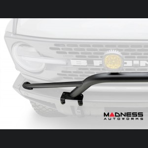 Ford Bronco Bull Bar - Front - Factory Bumper - ZROADZ - Prerunner Bar - 4in Round White LED