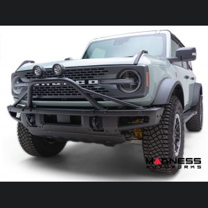 Ford Bronco Bull Bar - Front - Factory Bumper - ZROADZ - Prerunner Bar - 4in Round White LED