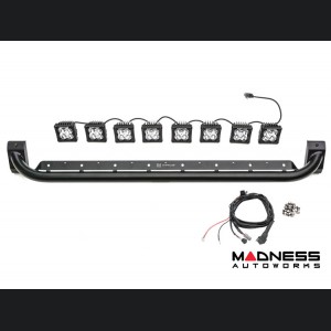 Ford Bronco Light Upgrade - Roof Rack Light Mount Bar - Tubular - 8x 3-Inch White Pod Lights