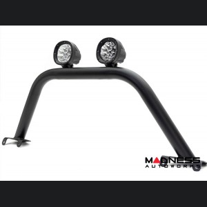 Ford Bronco Bull Bar - Front - Factory Bumper - ZROADZ - Standard - 4in Round White LED