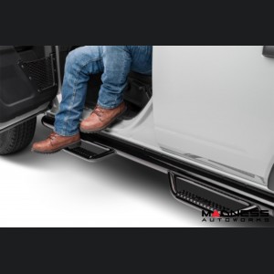 Ford Bronco Side Steps - 4 Door - 3" Nerf Step Bars - Gloss Black - N Fab 