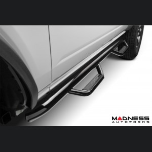 Ford Bronco Side Steps - 4 Door - 3" Nerf Step Bars - Gloss Black - N Fab 