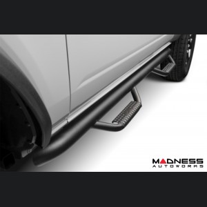 Ford Bronco Side Steps - 4 Door - 3" Nerf Step Bars - Textured Black - N Fab 